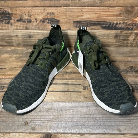 Adidas Men’s NMD R1 Primeknit Shoes CQ2445 Dark Green Camo sz 11 11.5 12 13 - Picture 4 of 9